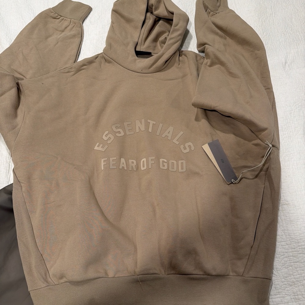 Essentials Beige Hoodie
